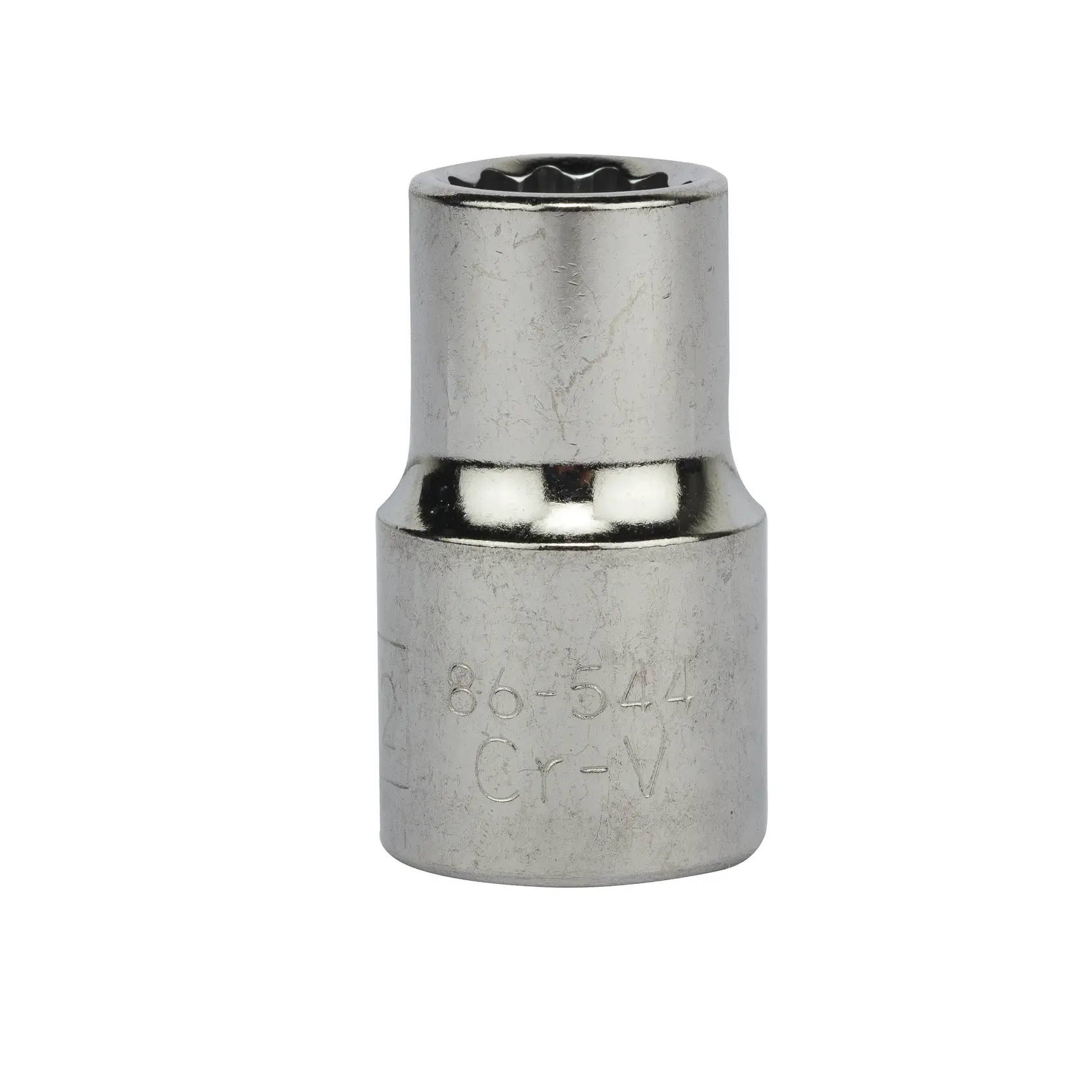 STANLEY dado cromado, SKUs 1-86-544, 86-544, 4-86-544, fotografía de producto, ángulo frontal.