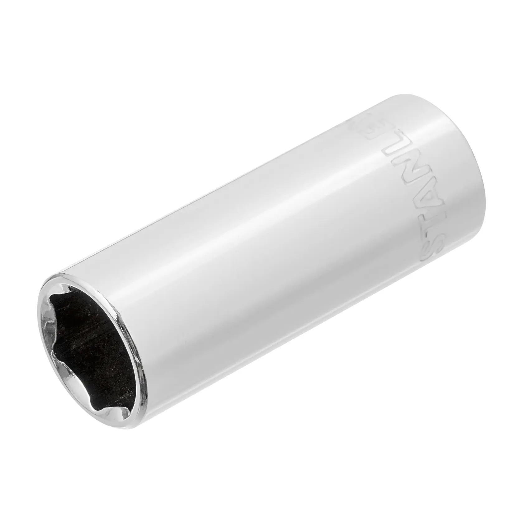 STANLEY 4-86-324 dado cromado, herramienta cilíndrica, ángulo lateral, fondo blanco