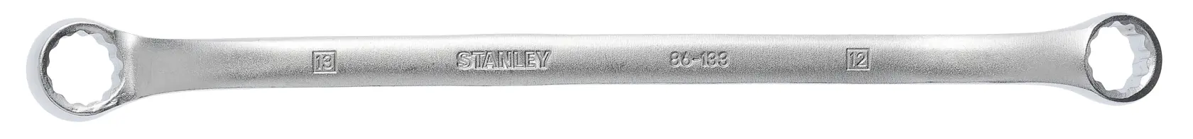 Chave estrela STANLEY 86-133, acabamento prateado, produto mostrado plano sobre fundo branco.