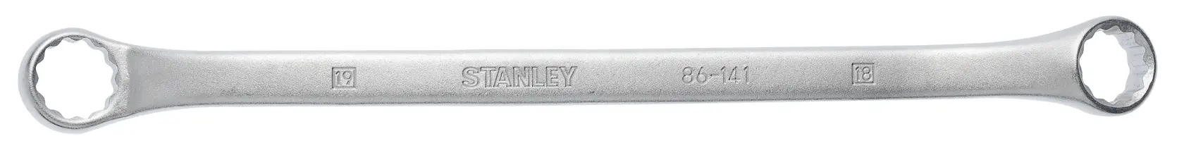 Chave boca estrela STANLEY 86-141, ferramenta manual prateada, vista superior em fundo branco.