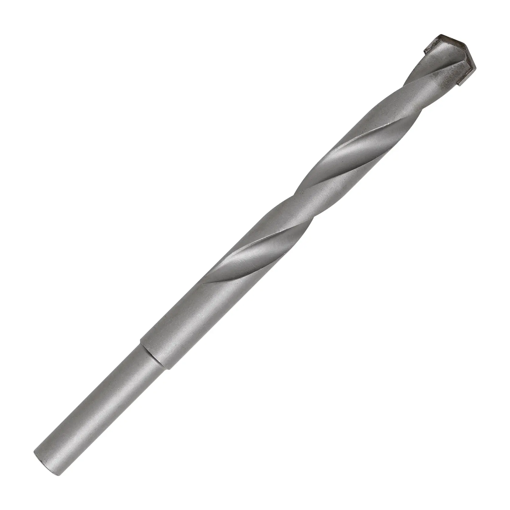 Broca para alvenaria STANLEY STA53113C, acabamento prateado, haste cilíndrica, fotografia do produto em fundo branco.