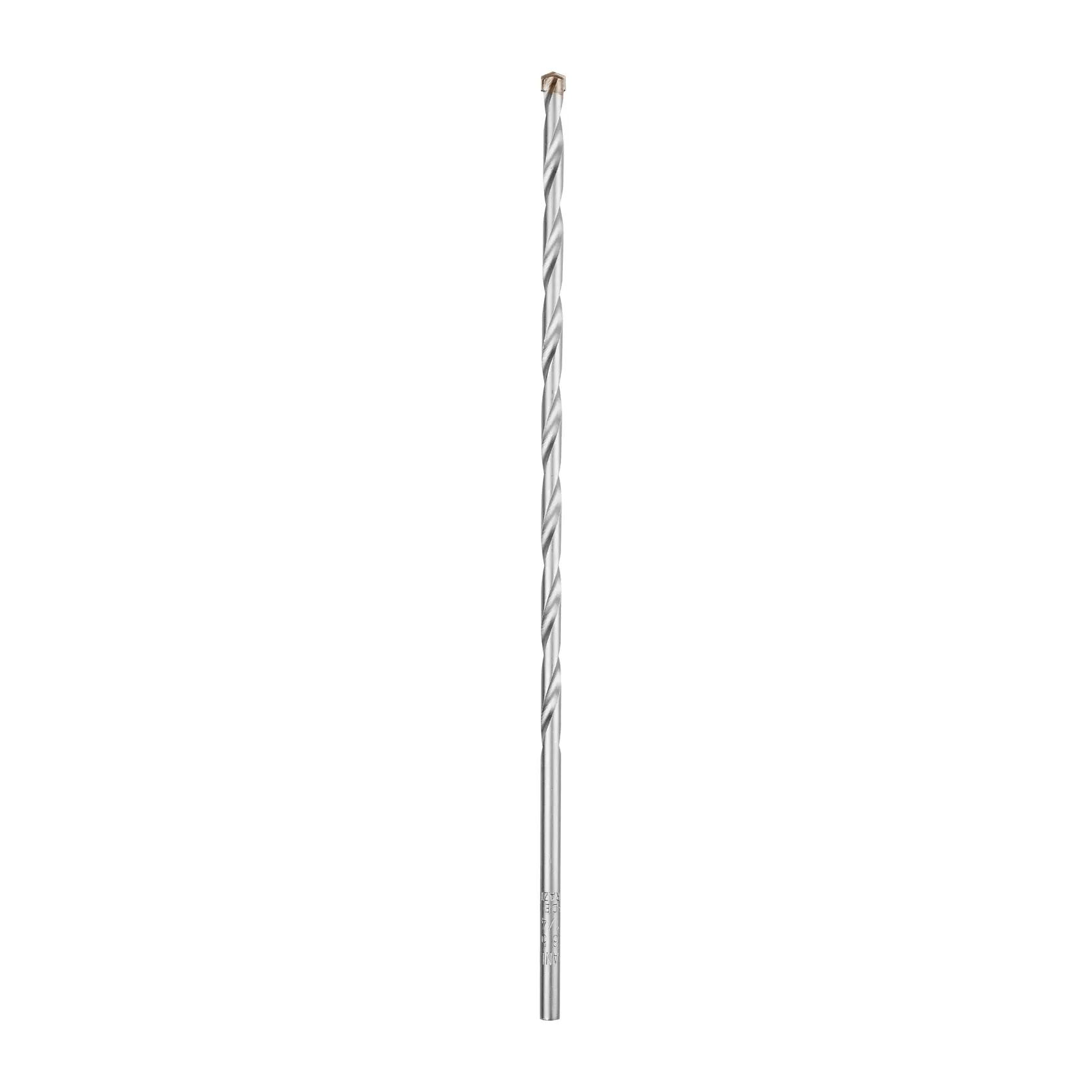 Broca para alvenaria STANLEY STA56065C, prata, haste longa em espiral, vista frontal em fundo branco.