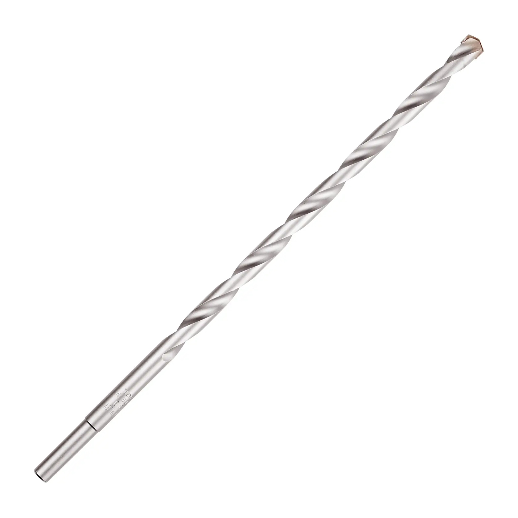 Stanley STA56130C broca prateada para alvenaria, fotografia do produto, em ângulo sobre fundo branco
