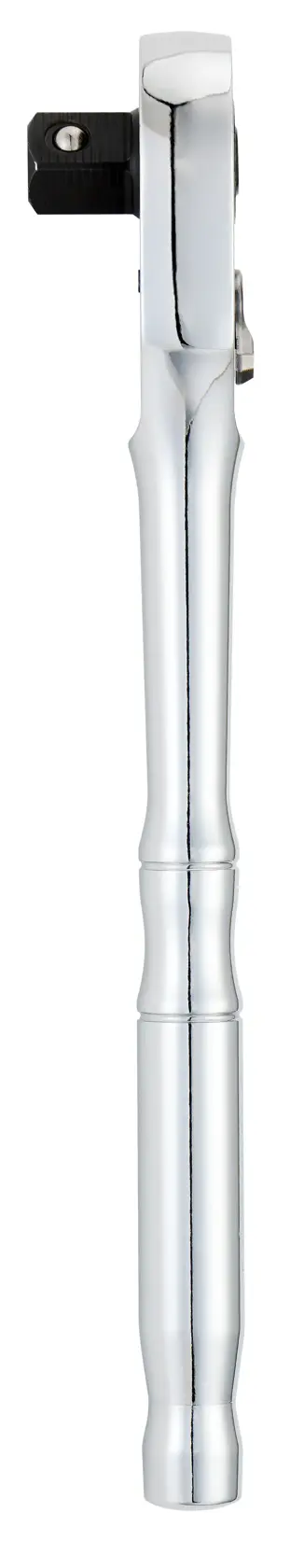 Chave de catraca cromada STANLEY STMT17989-LA, vista frontal em fundo branco.